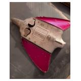1950s Wyandotte Red and Silver Toy Airplane