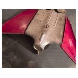1950s Wyandotte Red and Silver Toy Airplane
