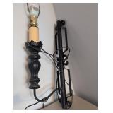 MCM Decorative Black Iron Wall Sconce