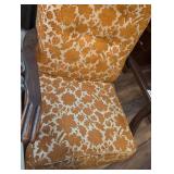 Mid-Century Floral Upholstered Rocking chair