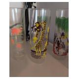 MCM Safari Animals Drinking Glass Set