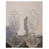 Antique perfume holders with Ornate Floral Design