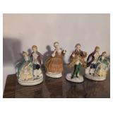 Colonial Style Porcelain Figurine Collection