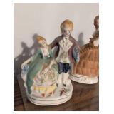 Colonial Style Porcelain Figurine Collection