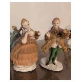 Colonial Style Porcelain Figurine Collection