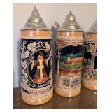 German Cities Ceramic Beer Stein Collection