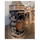 German Cities Ceramic Beer Stein Collection