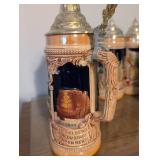 German Cities Ceramic Beer Stein Collection