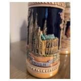 German Cities Ceramic Beer Stein Collection