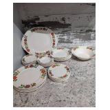 Sebring Pottery Peasant Pattern Dinnerware Set