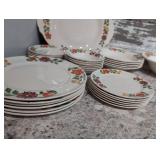 Sebring Pottery Peasant Pattern Dinnerware Set