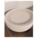 Syracuse China Gold Crown Pattern Dinner Plates
