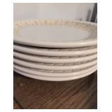 Syracuse China Gold Crown Pattern Dinner Plates