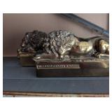 Antonio Canova Bronze Lion Bookends