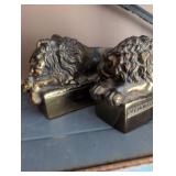 Antonio Canova Bronze Lion Bookends