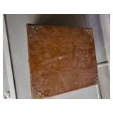 Vintage Wooden Book Box with Brass Hardware