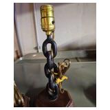 Vintage Industrial Chain Link Table Lamp