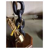 Vintage Industrial Chain Link Table Lamp