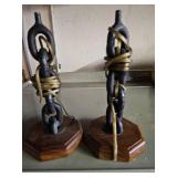 Abstract Black Figurines