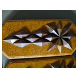 Vintage Geometric Wall Art Panels