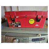 Plano 20\" Red Toolbox with Electronics Parts