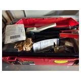 Plano 20\" Red Toolbox with Electronics Parts