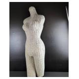 White Wicker Mannequin Torso 41 inches tall