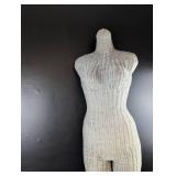 White Wicker Mannequin Torso 41 inches tall