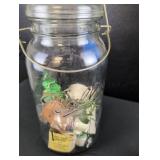 Clare Bell Brass Miniature collection in large Ball Jar