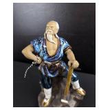 Chinese Wise Man Ceramic Figurine