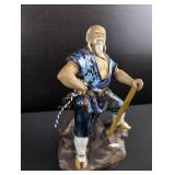 Chinese Wise Man Ceramic Figurine