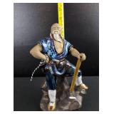 Chinese Wise Man Ceramic Figurine