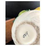 Hand-Painted Ceramic Fruit Bowl with Oranges