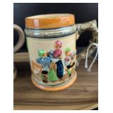 German Hand-Painted Beer Steins
