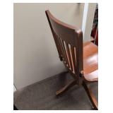 Mid-Century Wooden Banker