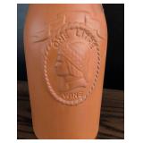 Vintage terracotta 1 l wine carafe