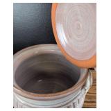 Handmade Ceramic Lidded Container Set signed