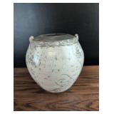 Handcrafted Crackle Glaze Ceramic Pot