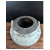 Handcrafted Crackle Glaze Ceramic Pot