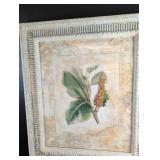 Decorative Botanical Wall Art with Ornate Frame