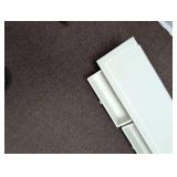 White Wooden Wall Shelf with Drawers and towels/ blanket bar