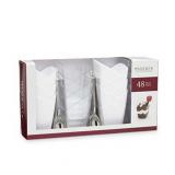Mozaik Premium Plastic Mini Appetizer & Dessert Tasting Set, 48 pieces