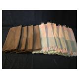 Hand-Loomed Cotton Napkin Set with Fringe