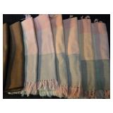 Hand-Loomed Cotton Napkin Set with Fringe