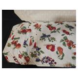 Fruit Pattern Quilted Placemats Set