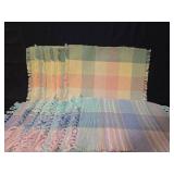 Handwoven Pastel Plaid Cotton placemats