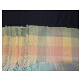 Handwoven Pastel Plaid Cotton placemats