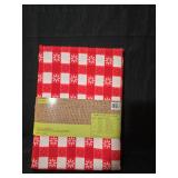 Red and White Tavern Check Tablecloth