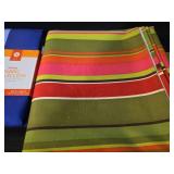 Cool Stripe Fabric Indoor/Outdoor Tablecloth - 60\"x 84\" with Umbrella Hole