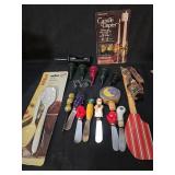 Mixed Lot Kitchen Accessories - Spreaders, Candle Adapters & Bottle Stoppers